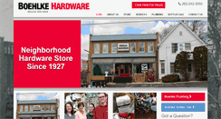 Desktop Screenshot of boehlkehardware.com