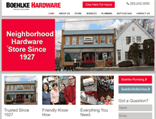 Tablet Screenshot of boehlkehardware.com